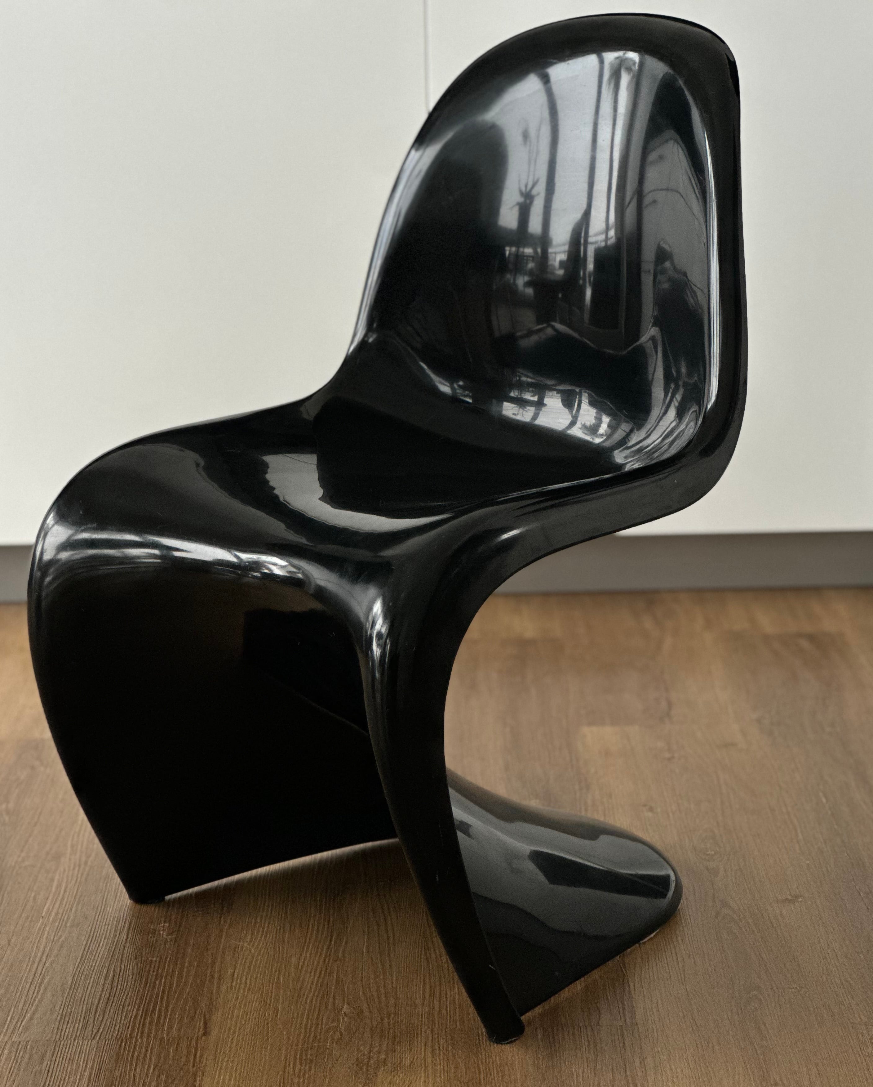 Panton Chair Fehlbaum – Schwarz Hochglanz (1971) | Original Vintage Designklassiker