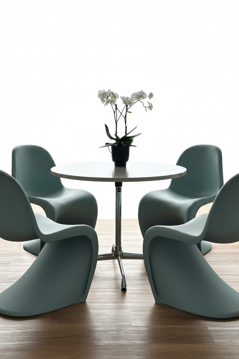 4x Panton Chair Mint – ikonisches Design Set / Freischwinger / sehr guter Zustand