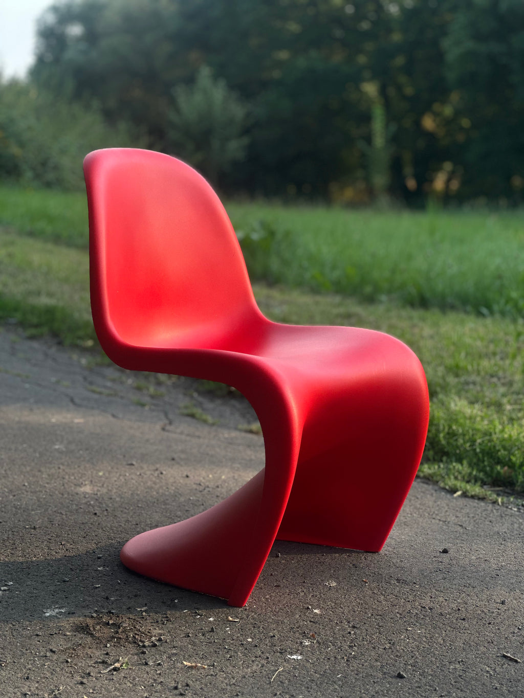 Panton Chair Rot Matt – Original Vintage Designklassiker
