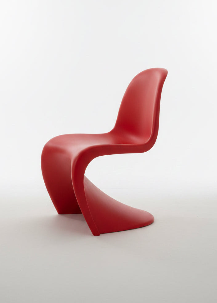 Panton Chair Rot Matt – Original Vintage Designklassiker